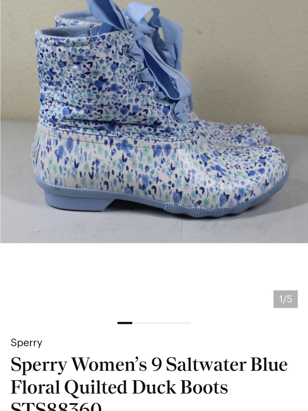 IN SEARCH OF/WANT TO BUY THESE Light Blue Floral Quilted Rain Duck Boots
